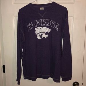 K state wildcats purple long sleeve tee / sweater